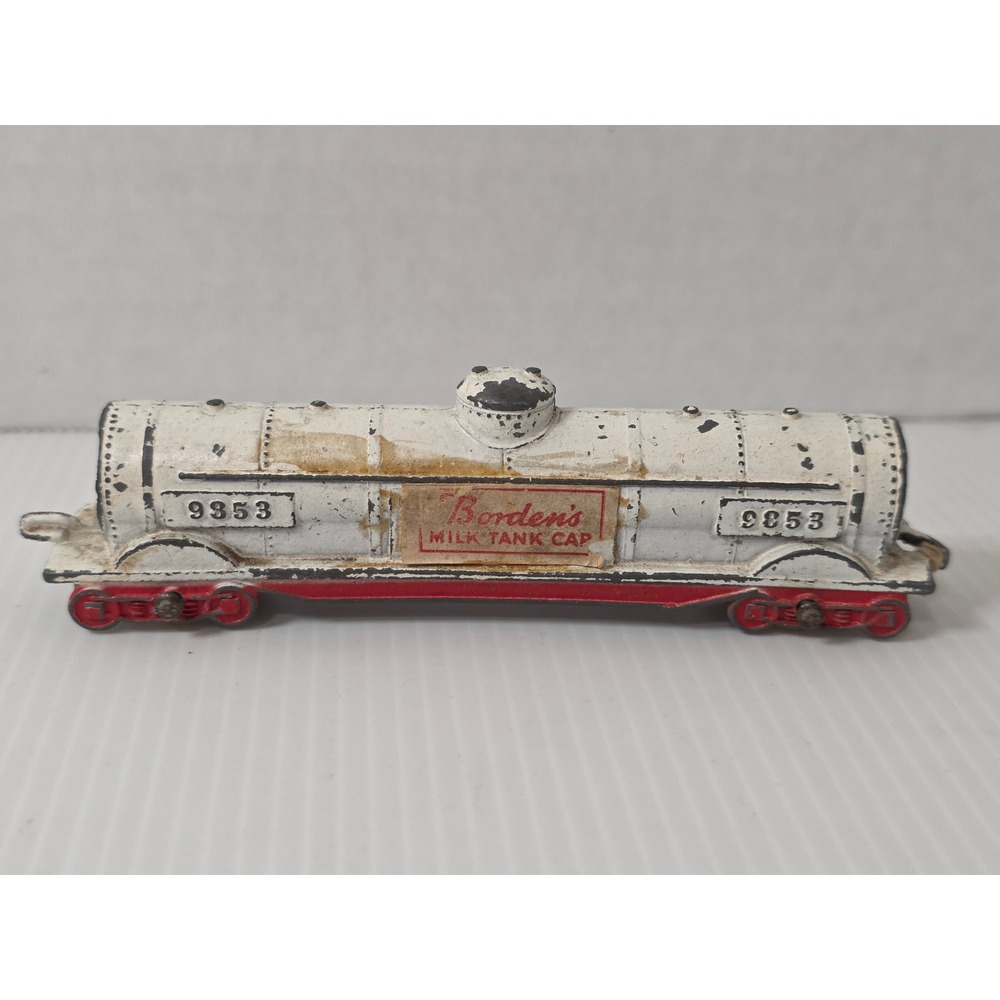 Tootsietoy Borden‎ Milk Tank Car OS White Fair 9353
